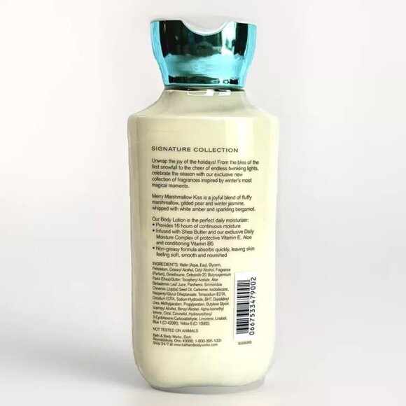 Bath & and Body Works MERRY MARSHMALLOW KISS Lotion NEW & rare! - Picture 2 of 2